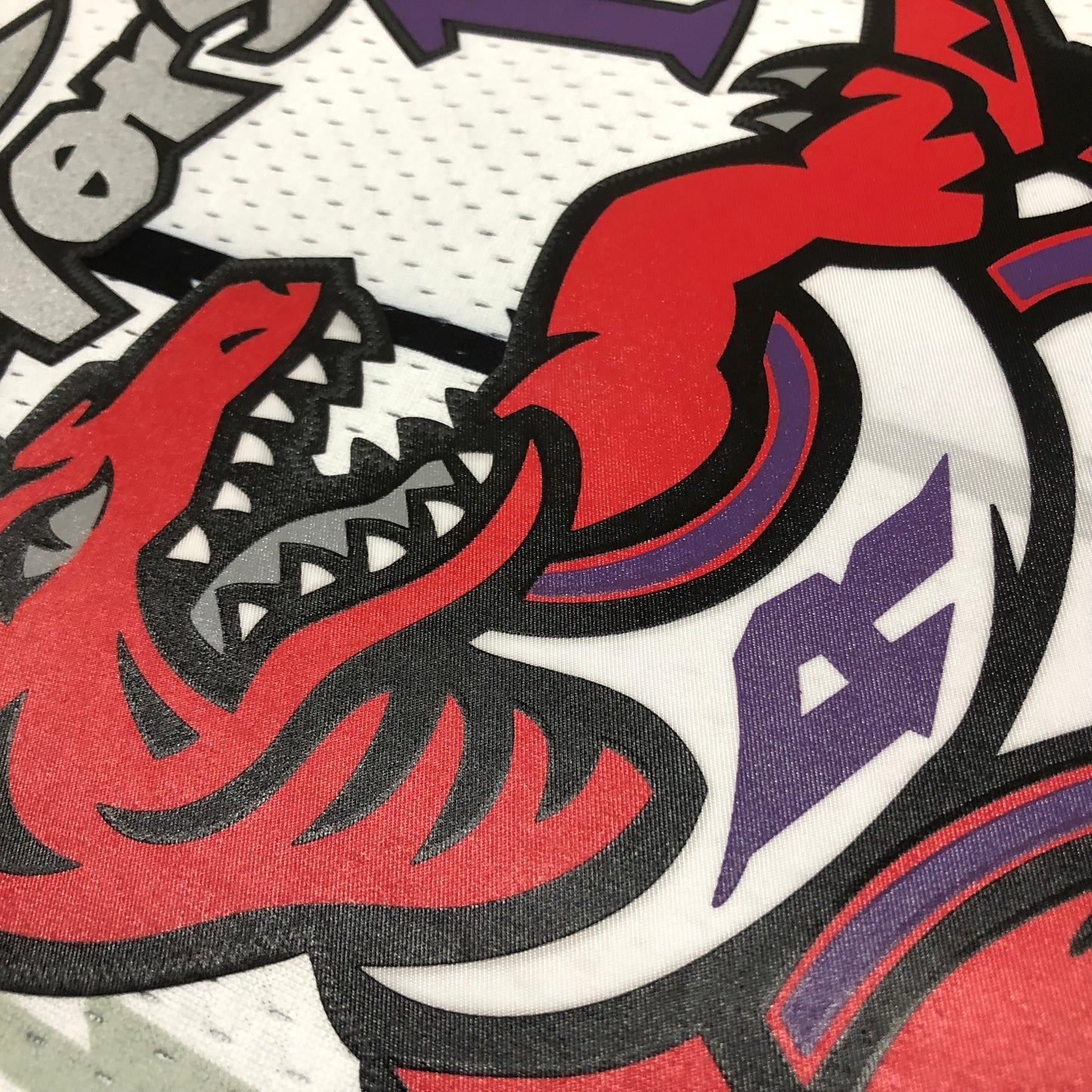 99 season MN hot-pressed vintage jersey: SW Raptors' white