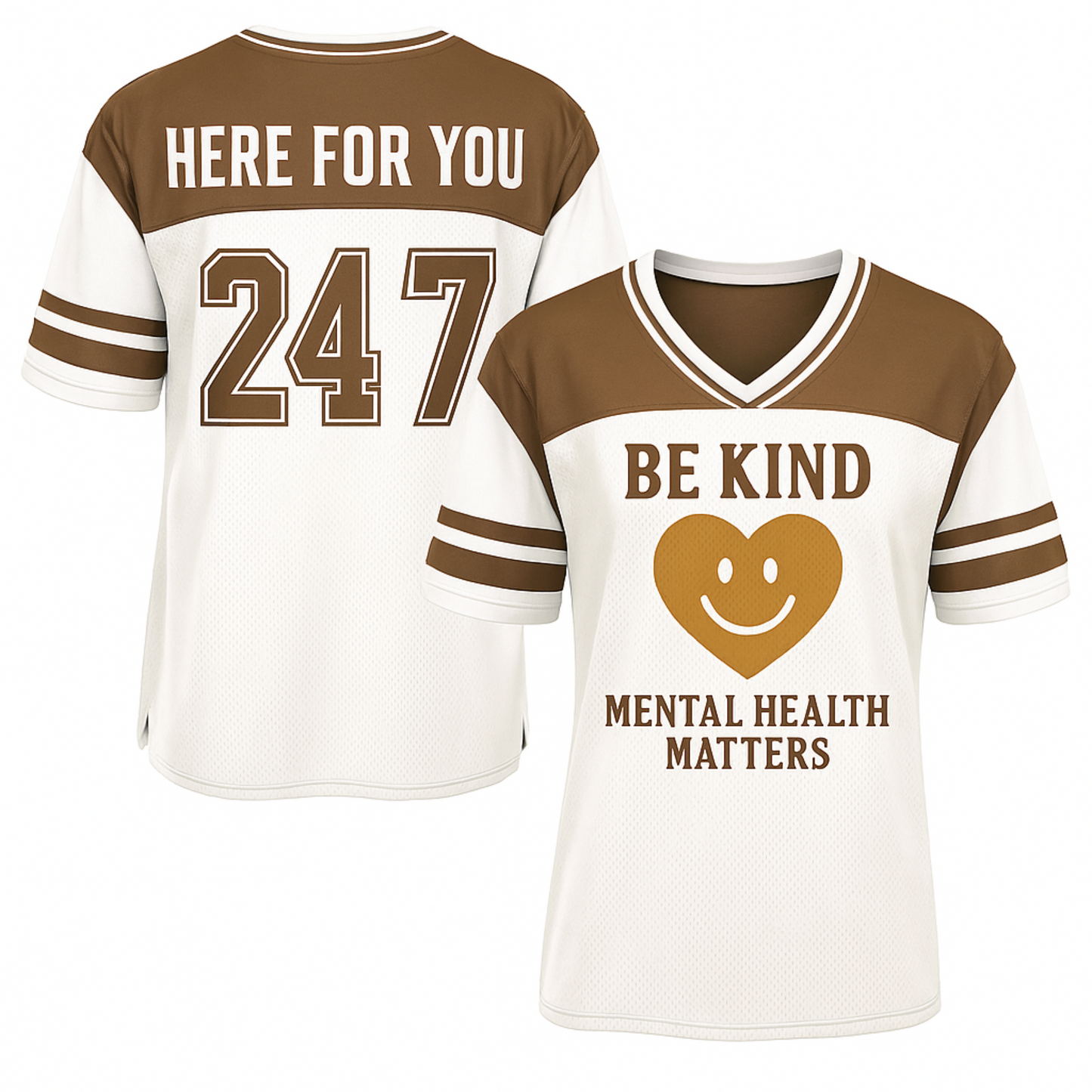 Pro Threads Originals Maroon-White Football Jersey "Be Kind"