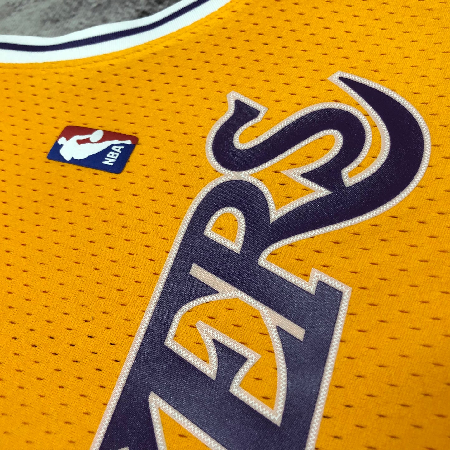 Season 99 MN Heat Pressed Vintage Jersey: SW Lakers Round Neck Yellow