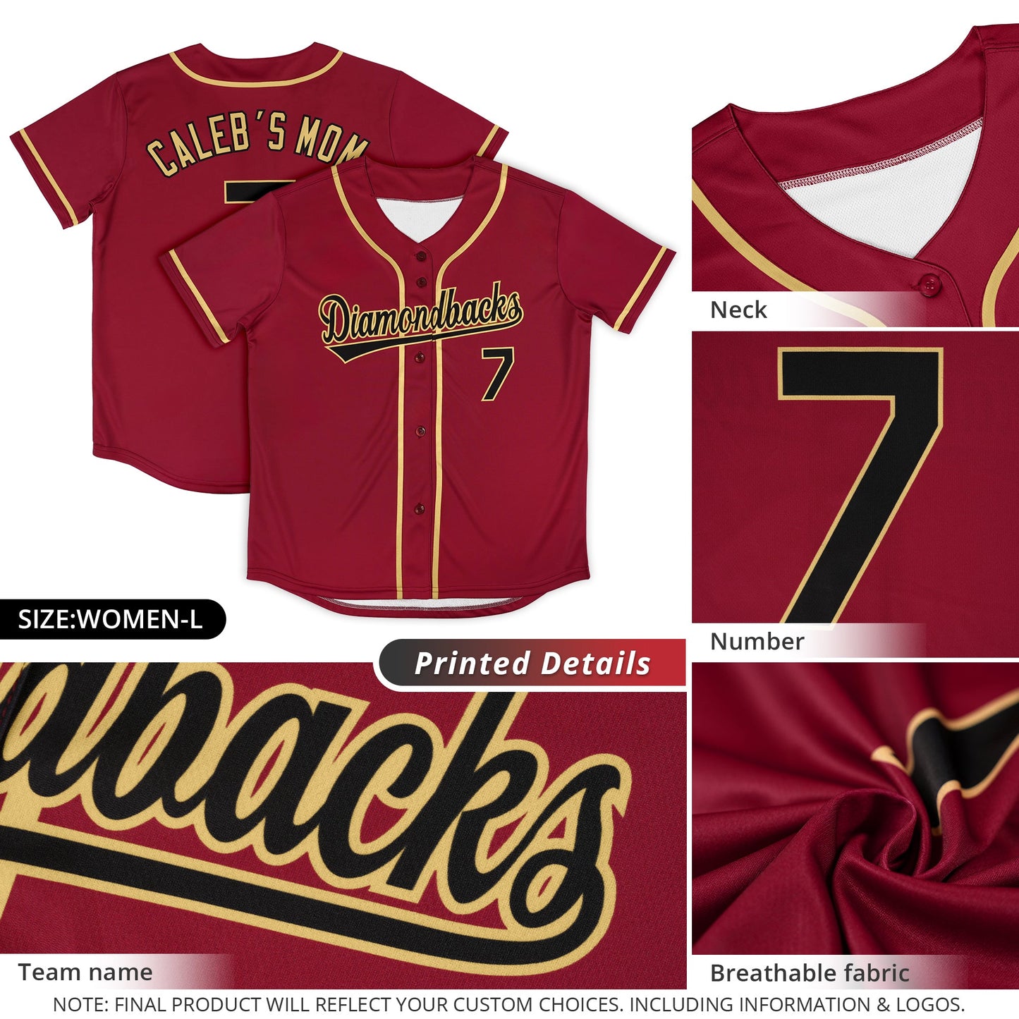 Custom Baseball Jersey Stitched Personalized Baseball Shirt Sports Uniform for Team