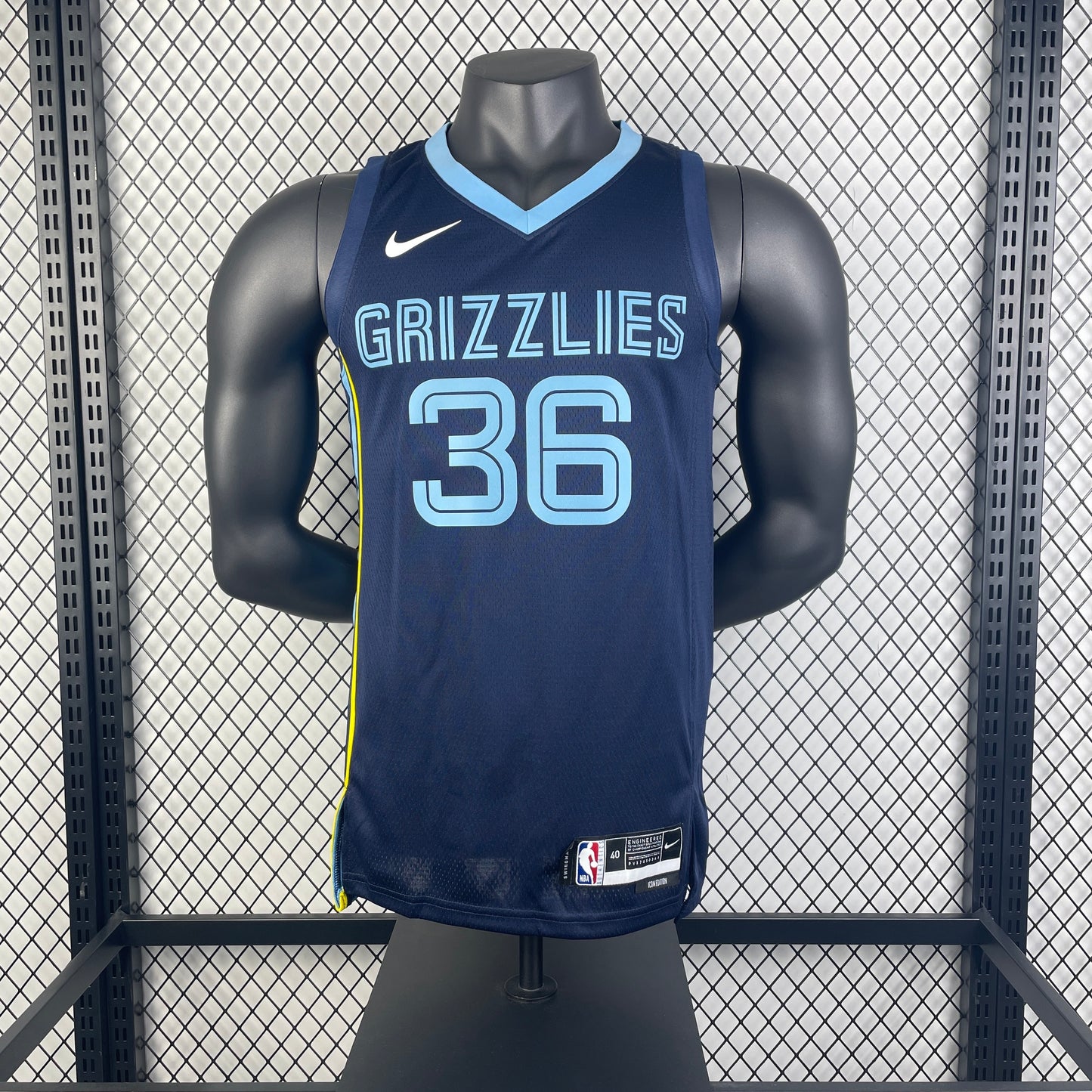23 Season Grizzlies Away Navy