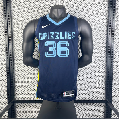 23 Season Grizzlies Away Navy