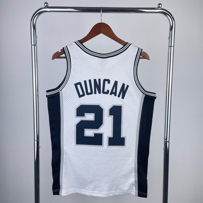 99 season MN Heat Pressed Vintage Jersey: SW Spurs White