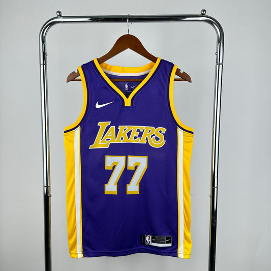 23 season Lakers V-neck Purple