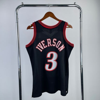 98 season MN Heat Pressed Vintage Jersey: SW 76ers Black