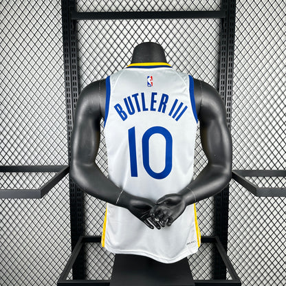 23 season Warriors V-neck White