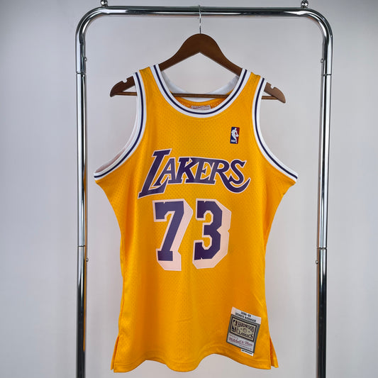 Season 99 MN Heat Pressed Vintage Jersey: SW Lakers Round Neck Yellow