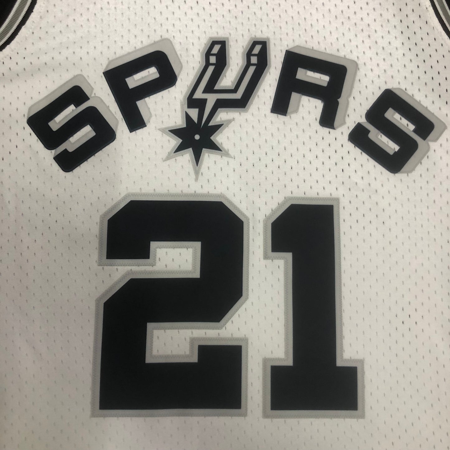 99 season MN Heat Pressed Vintage Jersey: SW Spurs White