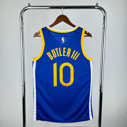 23 season Warriors V-neck Blue