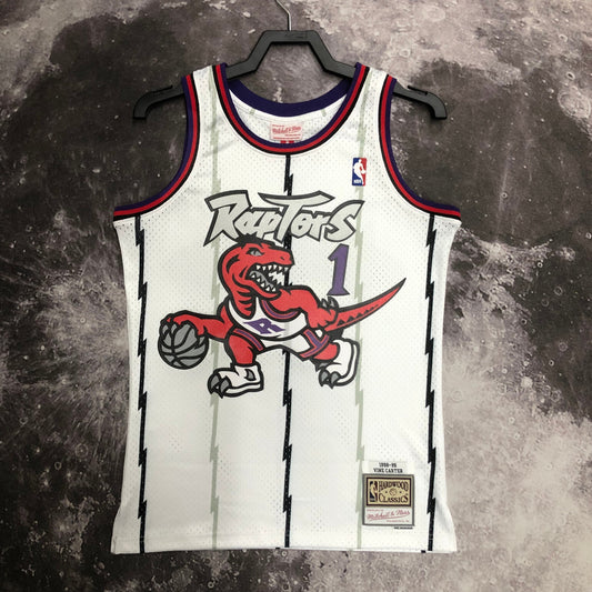 99 season MN hot-pressed vintage jersey: SW Raptors' white