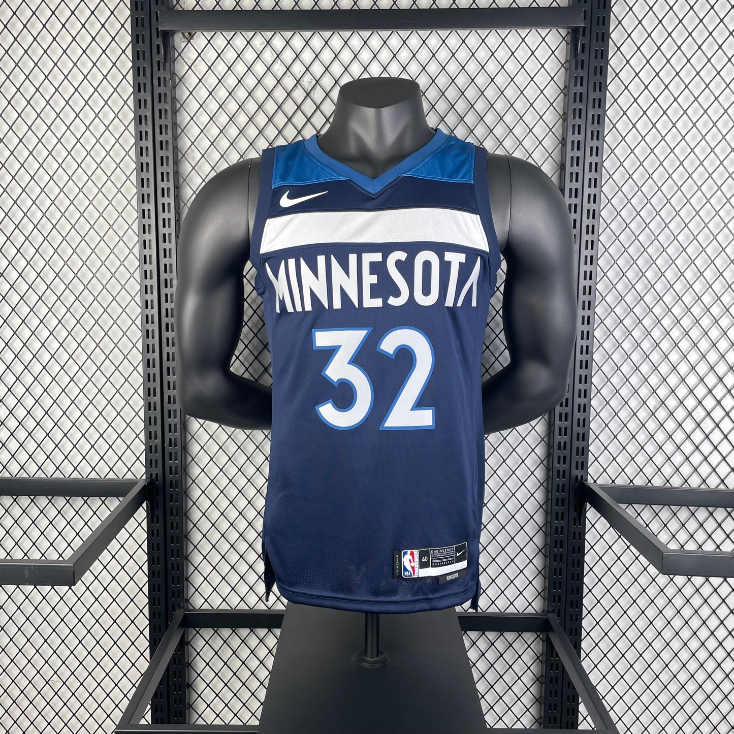 23 Season Timberwolves Away Navy