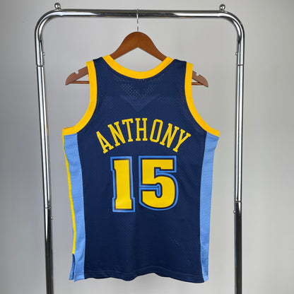 07 season MN Hot Pressed Retro Jersey: SW Nuggets Navy Blue