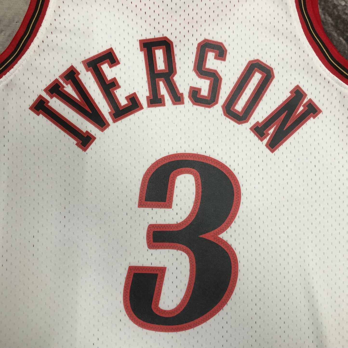 98 season MN Heat Pressed Vintage Jersey: SW 76ers White