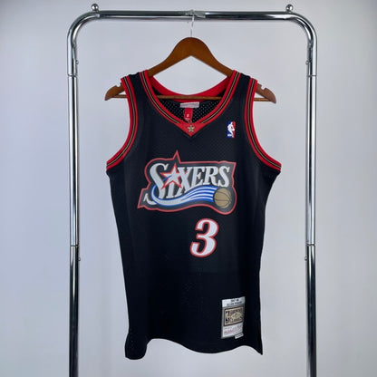 98 season MN Heat Pressed Vintage Jersey: SW 76ers Black