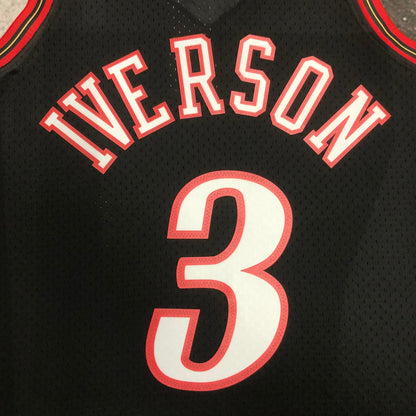 98 season MN Heat Pressed Vintage Jersey: SW 76ers Black