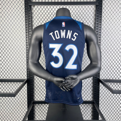 23 Season Timberwolves Away Navy