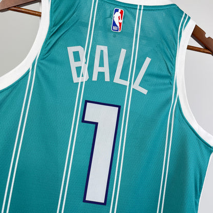 23rd season Charlotte Hornets away blue
