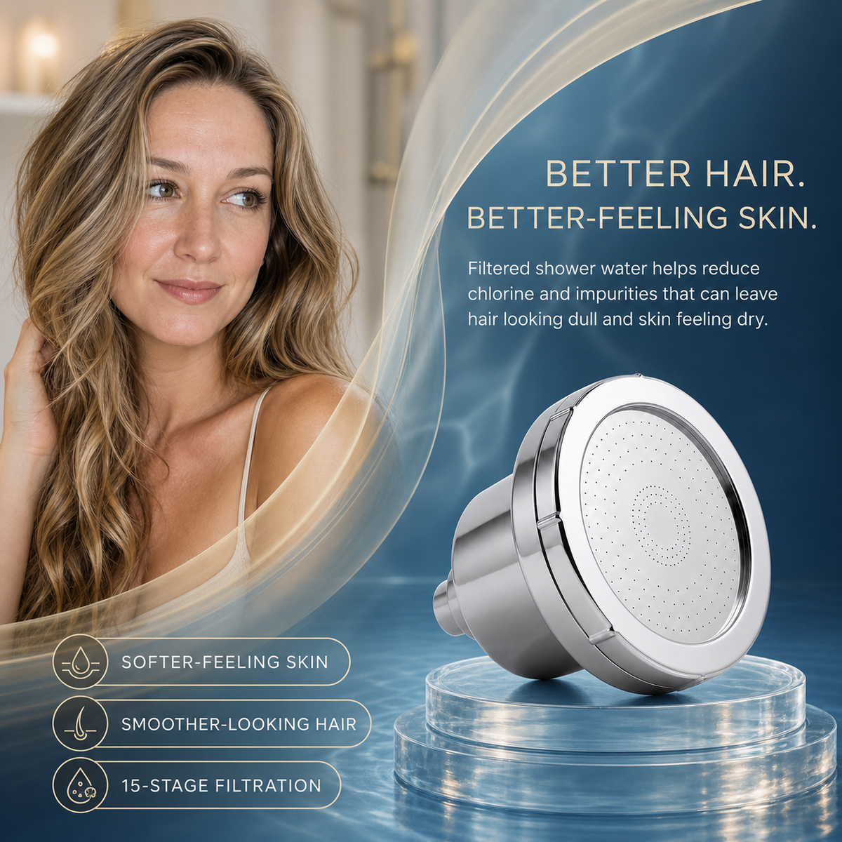 Your showerhead is fine. Your water isn't.