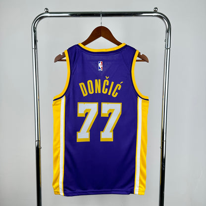 23 season Lakers V-neck Purple