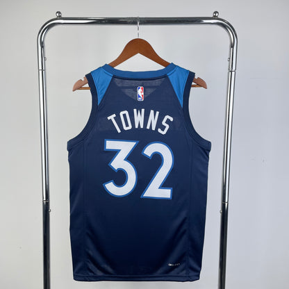 23 Season Timberwolves Away Navy