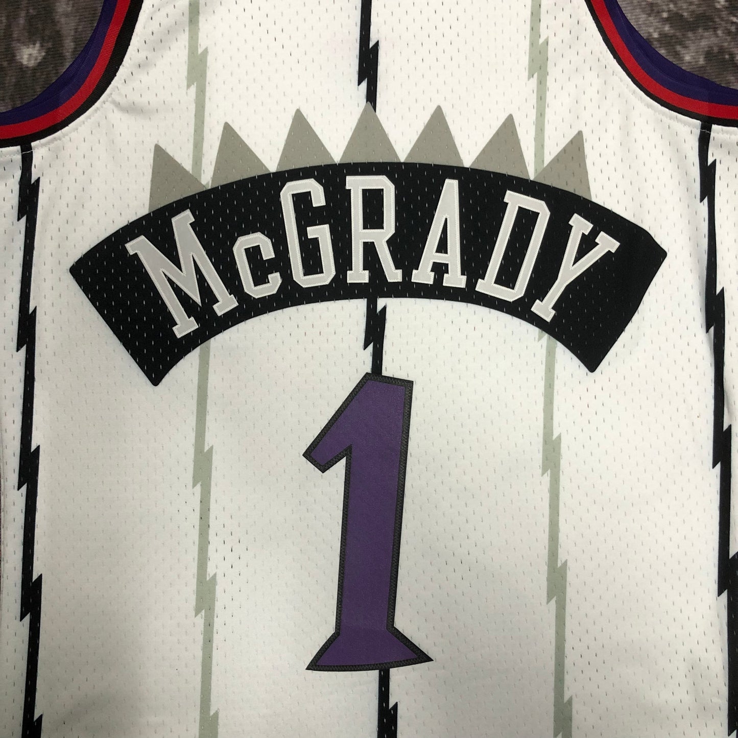 99 season MN hot-pressed vintage jersey: SW Raptors' white