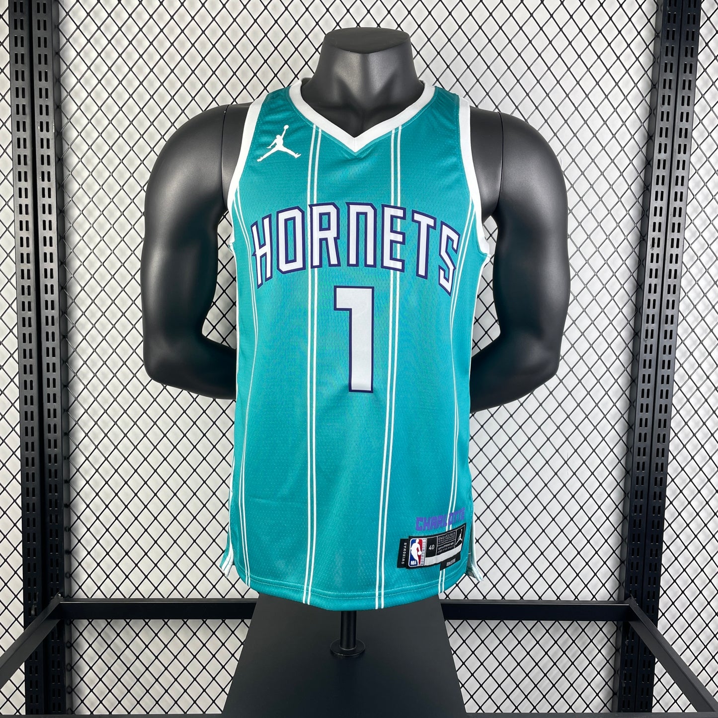 23rd season Charlotte Hornets away blue