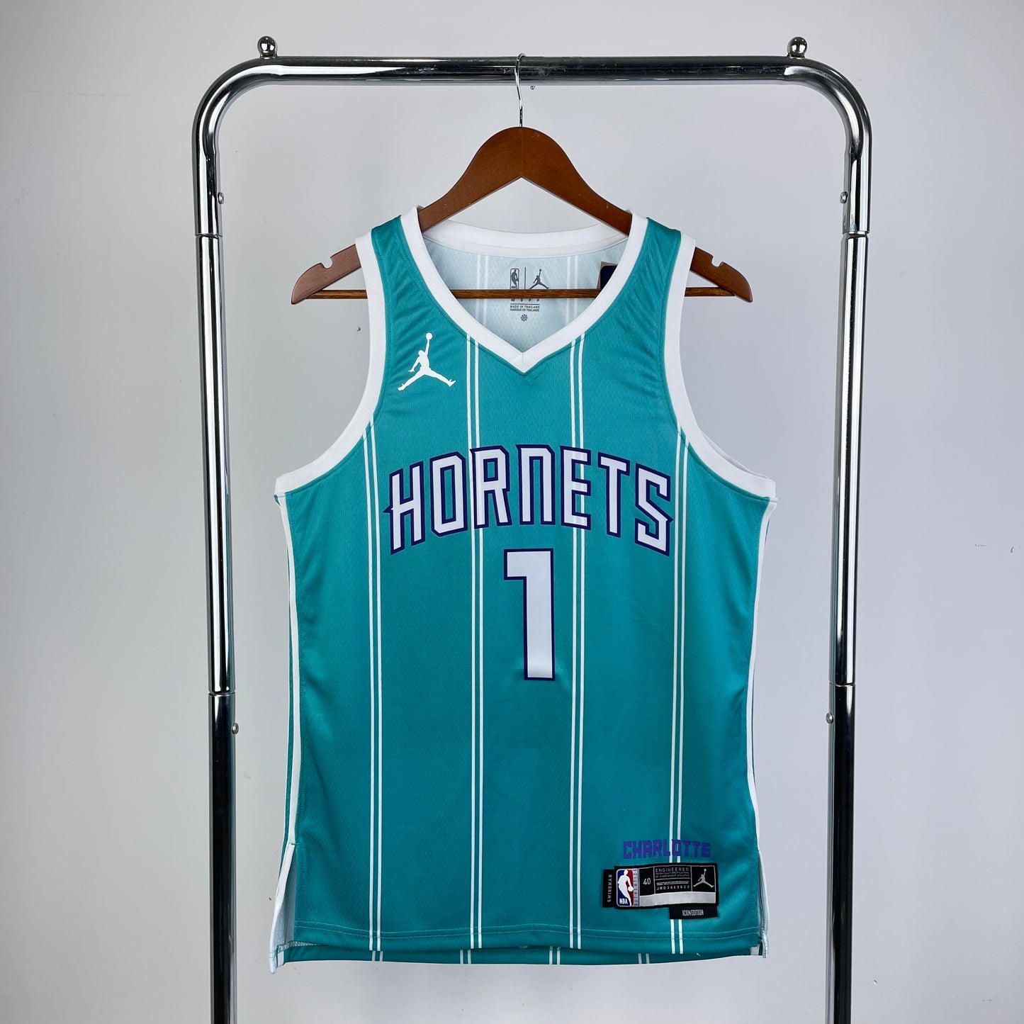 23rd season Charlotte Hornets away blue