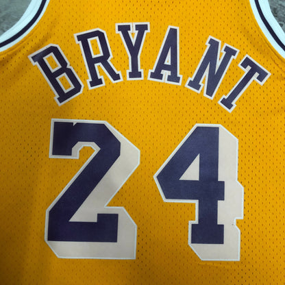 Season 08 MN Heat Pressed Vintage Jersey: SW Lakers Round Neck Yellow