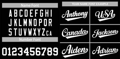 Custom Black White Classic Style Authentic Baseball Jersey 2