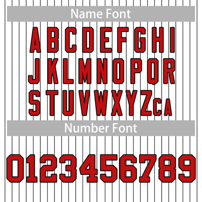 Custom Mens Personalized Pinstripe Baseball Jersey Team Sport Uniforms