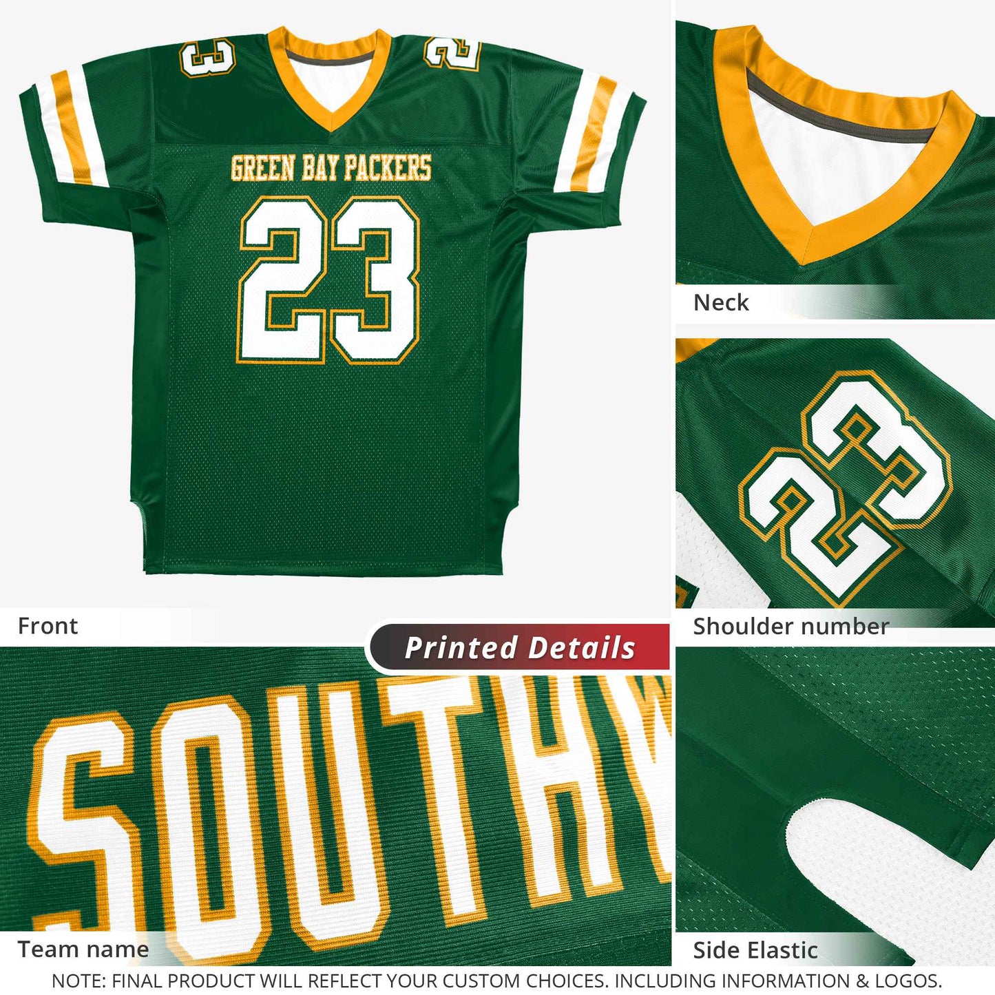 Custom Royal White-Red Classic Style Mesh Authentic Football Jersey 2